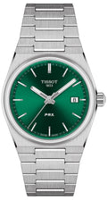 Tissot PRX Quartz Green Dial Steel Silver Steel Strap Watch for Men - T137.410.11.081.00