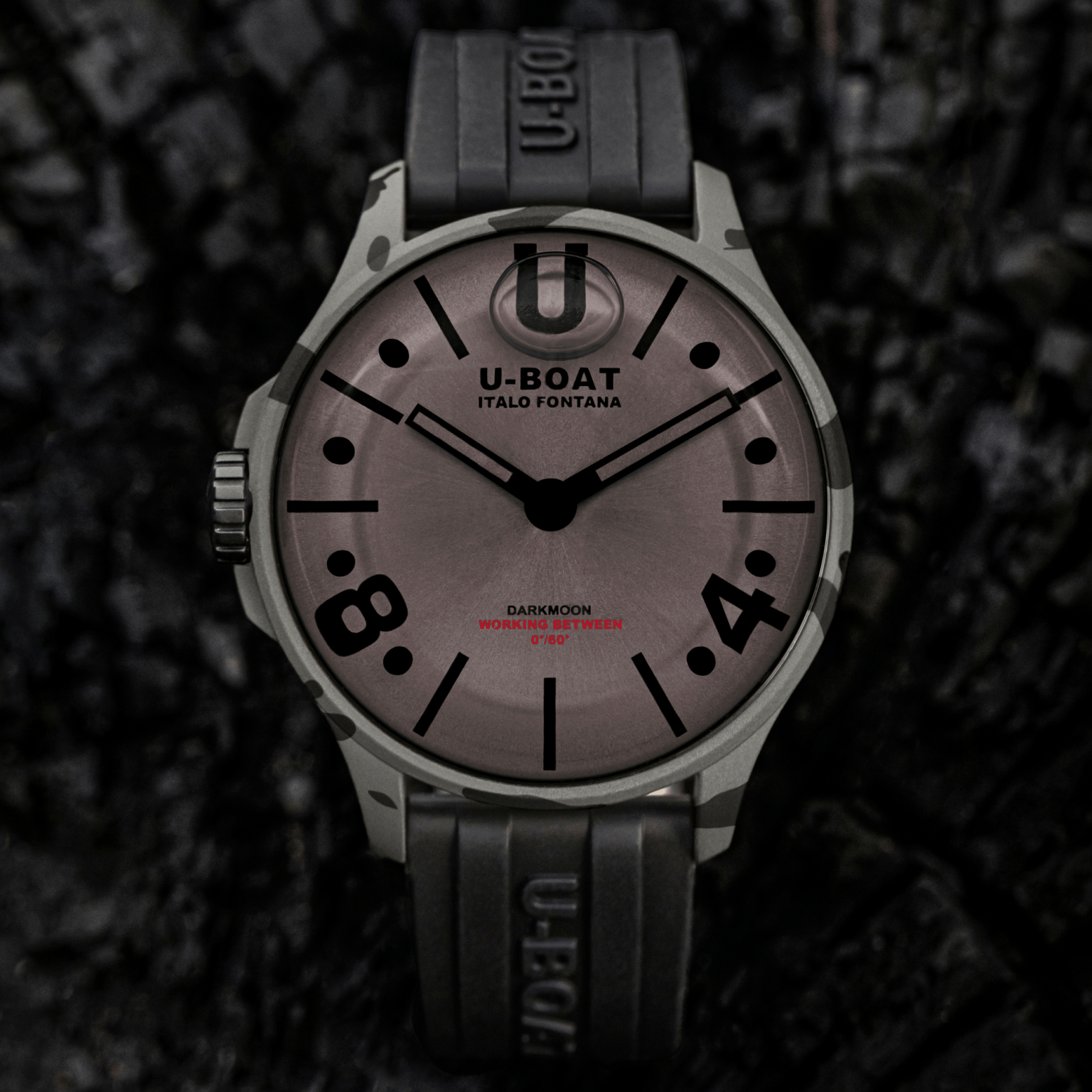 U-Boat Darkmoon Oil Immersion Men’s Grey Camouflage Watch