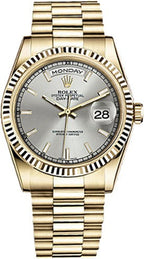 Rolex Day-Date 36 Silver Dial Automatic Watch 118238-0106