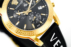 Versace Ladies Watch Sport Tech 40mm Black Gold