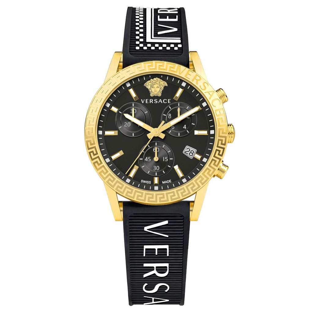 Versace Ladies Watch Sport Tech 40mm Black Gold