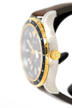 Versace Men's Watch Hellenyium GMT Blue Leather
