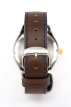 Versace Men's Watch Hellenyium GMT Blue Leather