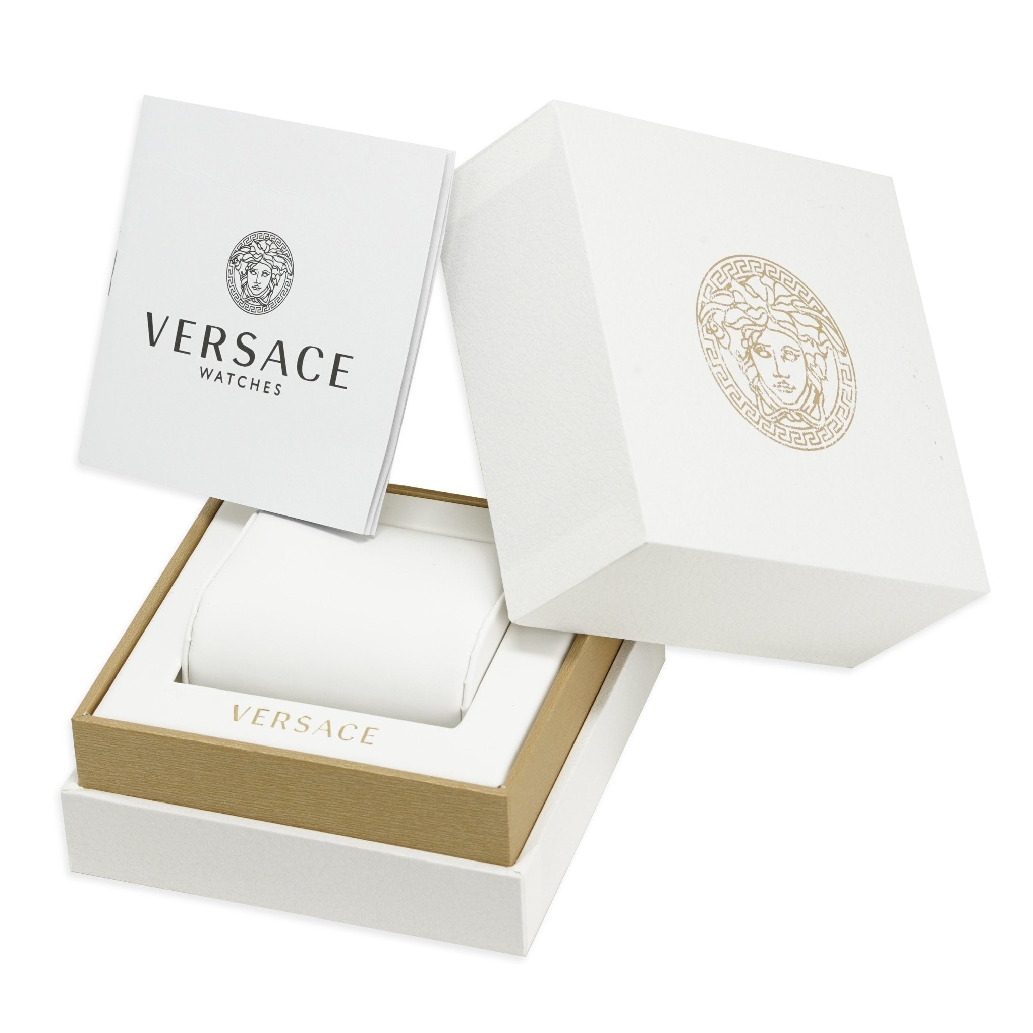 Versace Men's Watch Hellenyium GMT Blue Leather