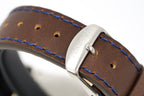 Versace Men's Watch Hellenyium GMT Blue Leather