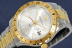 Versace Men's Watch Hellenyium GMT Two-Tone Silver