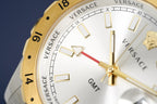 Versace Men's Watch Hellenyium GMT Two-Tone Silver