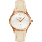 Tissot T Lady Bella Ora Mother of Pearl Dial Cream Leather Strap Watch for Women - T103.310.36.111.00