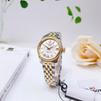 Tissot Ballade Powermatic 80 Mother of Pearl Silver Dial Two Tone Steel Strap Watch For Women - T108.208.22.117.00