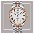 Tissot Carson Premium Lady Silver Dial Two Tone Steel Strap Watch For Women - T122.210.22.033.01