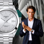 Tissot Gentleman Silver Dial Silver Steel Strap Watch For Men - T127.410.11.031.00