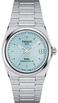 Tissot PRX Powermatic 80 Ice Blue Dial Silver Steel Strap Watch for Men - T137.207.11.351.00