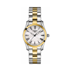 Tissot T Wave Quartz Mother of Pearl Dial Two Tone Steel Strap Watch for Women - T112.210.22.113.00