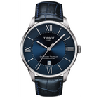Tissot Chemin Des Tourelles Powermatic 80 Blue Dial Blue Leather Strap Watch for Men - T099.407.16.048.00